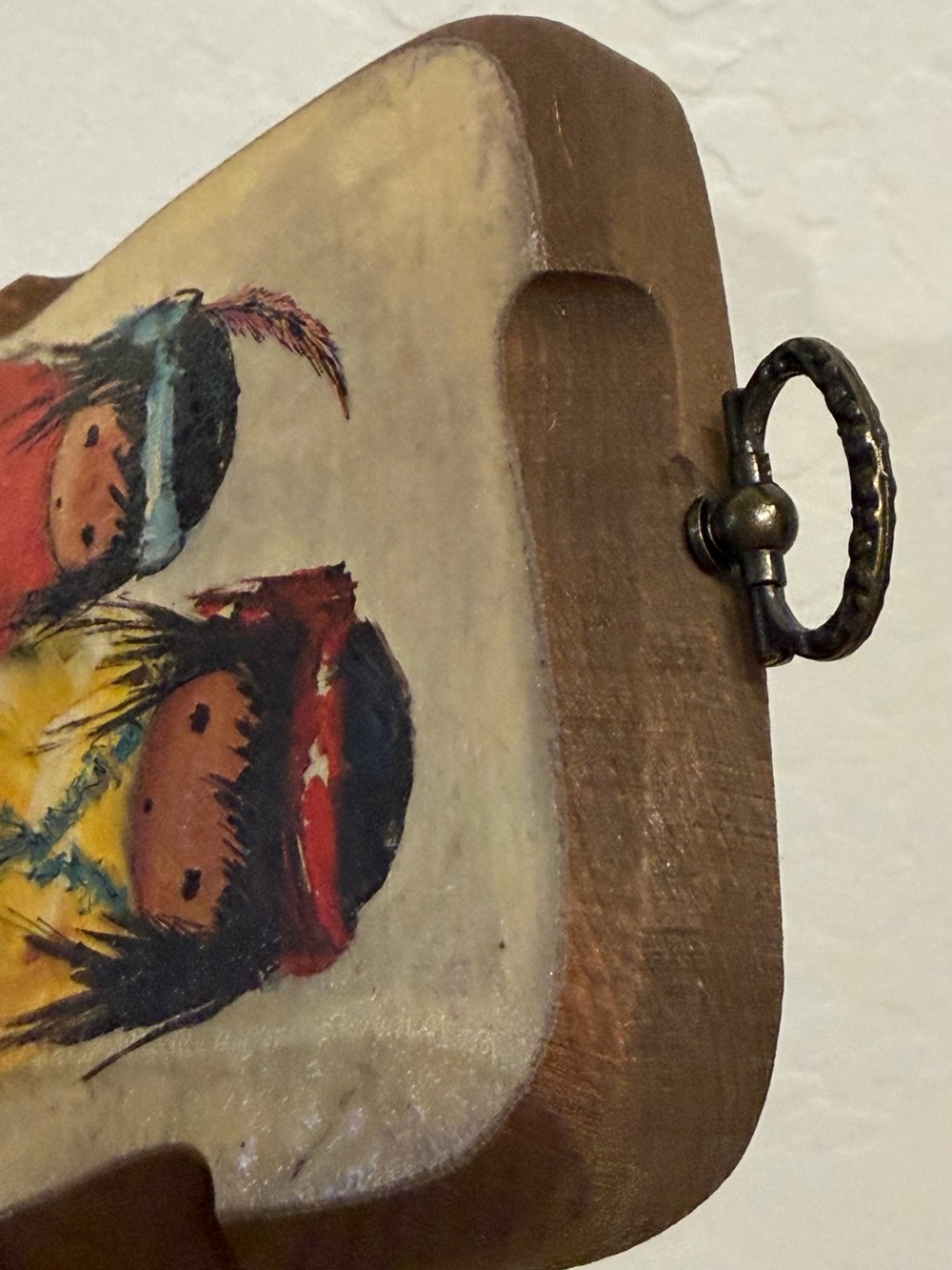 Vintage “Wandering” print on wood by artist DeGrazia - Picture 2 of 5